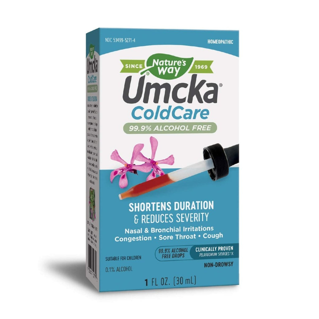 Nature's Way Umcka ColdCare Drops, Shortens Colds & Reduces Severity, Cherry Flavored Drops, 1 Fl. Oz