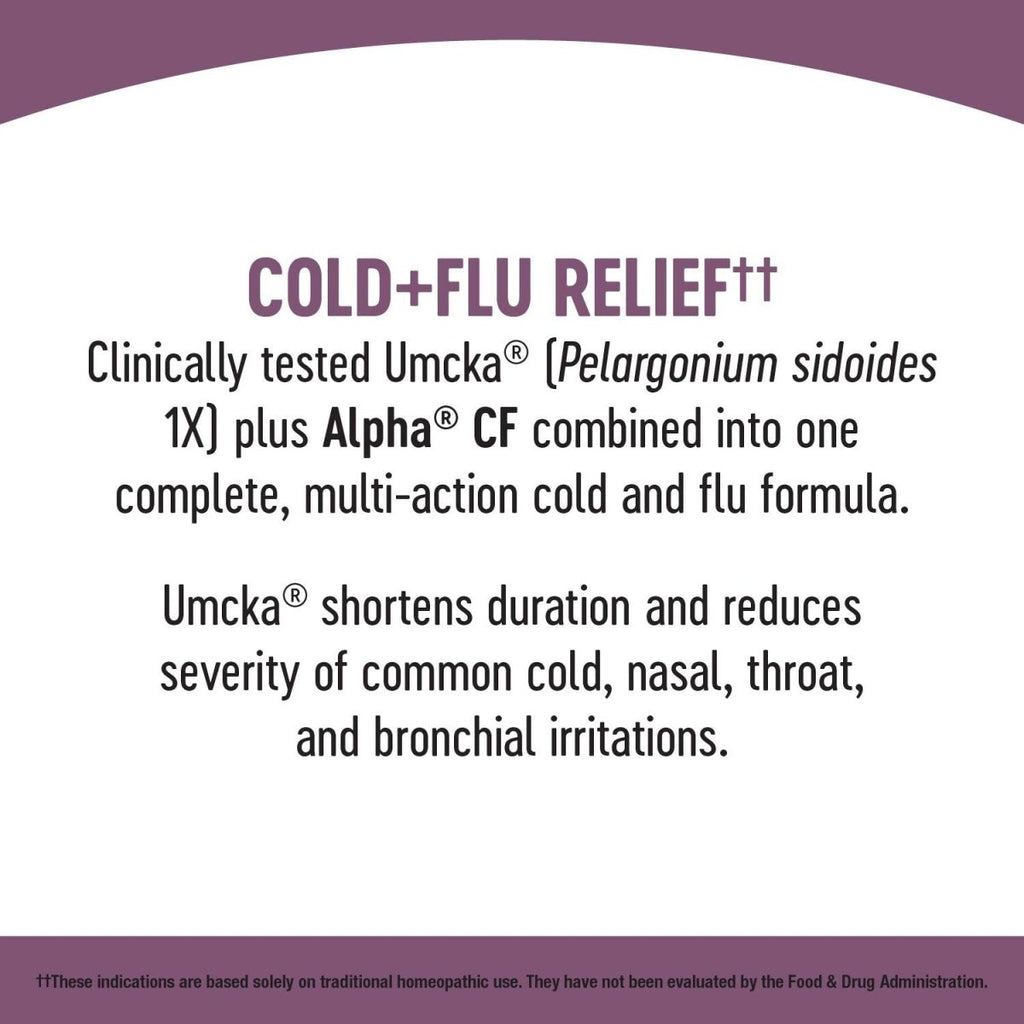 Nature's Way Umcka Cold+Flu Multi-Action Non-Drowsy Syrup, 99.95% Alcohol Free, 4 Oz, Berry Flavor