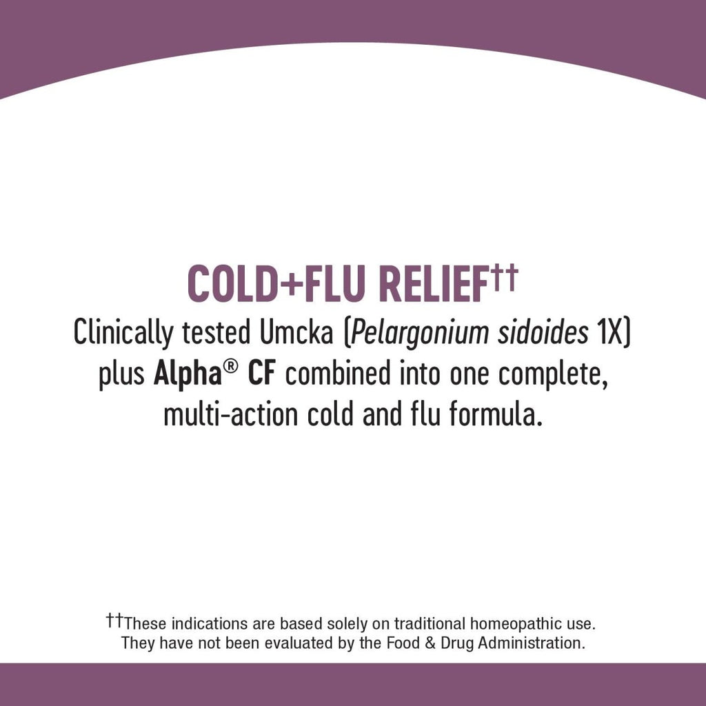 Nature's Way Umcka Cold+Flu Syrup, Fever**, Sore Throat, Cough, and Congestion Relief, Orange Flavored, 4 Fl. Oz.