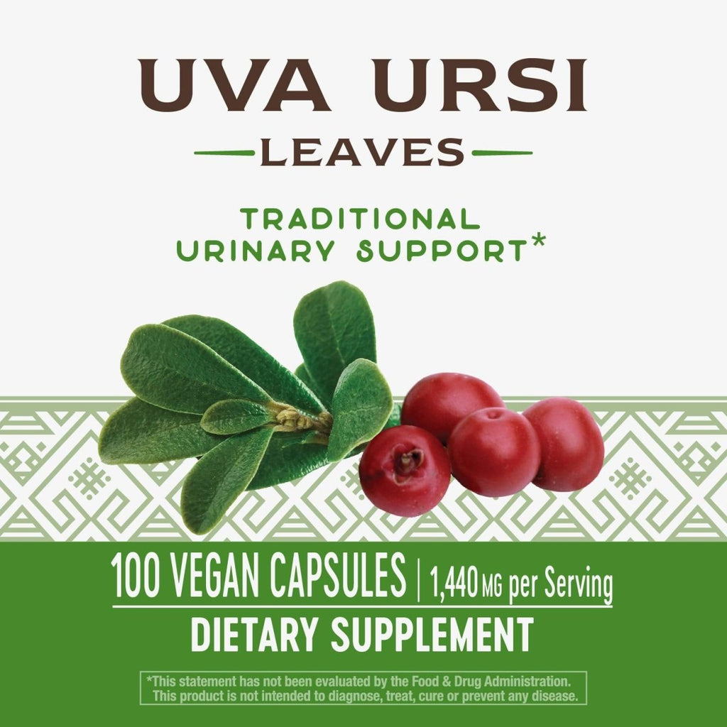 Nature's Way Uva Ursi 1440 mg 100 Capsules (Pack of 6)