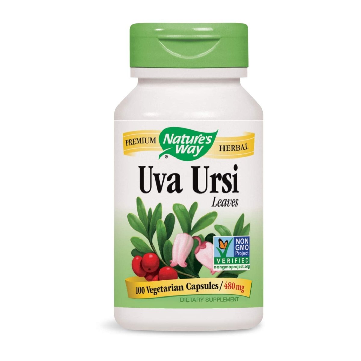 Nature's Way Uva Ursi 1440 mg 100 Capsules (Pack of 6)