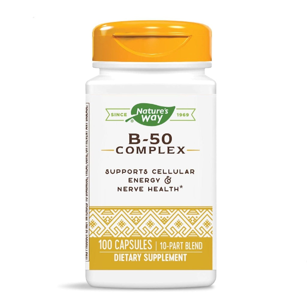 Nature's Way Vitamin B-50 Complex Capsules - Comprehensive B-Vitamin Support