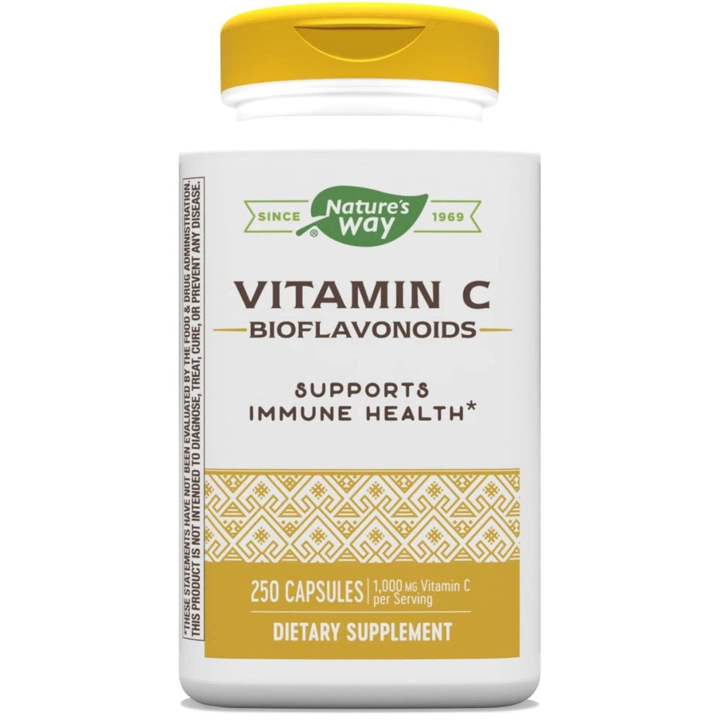 Nature's Way Vitamin C 500 mg with Bioflavonoids; 1000 mg Vitamin C per Serving; 250 Capsules