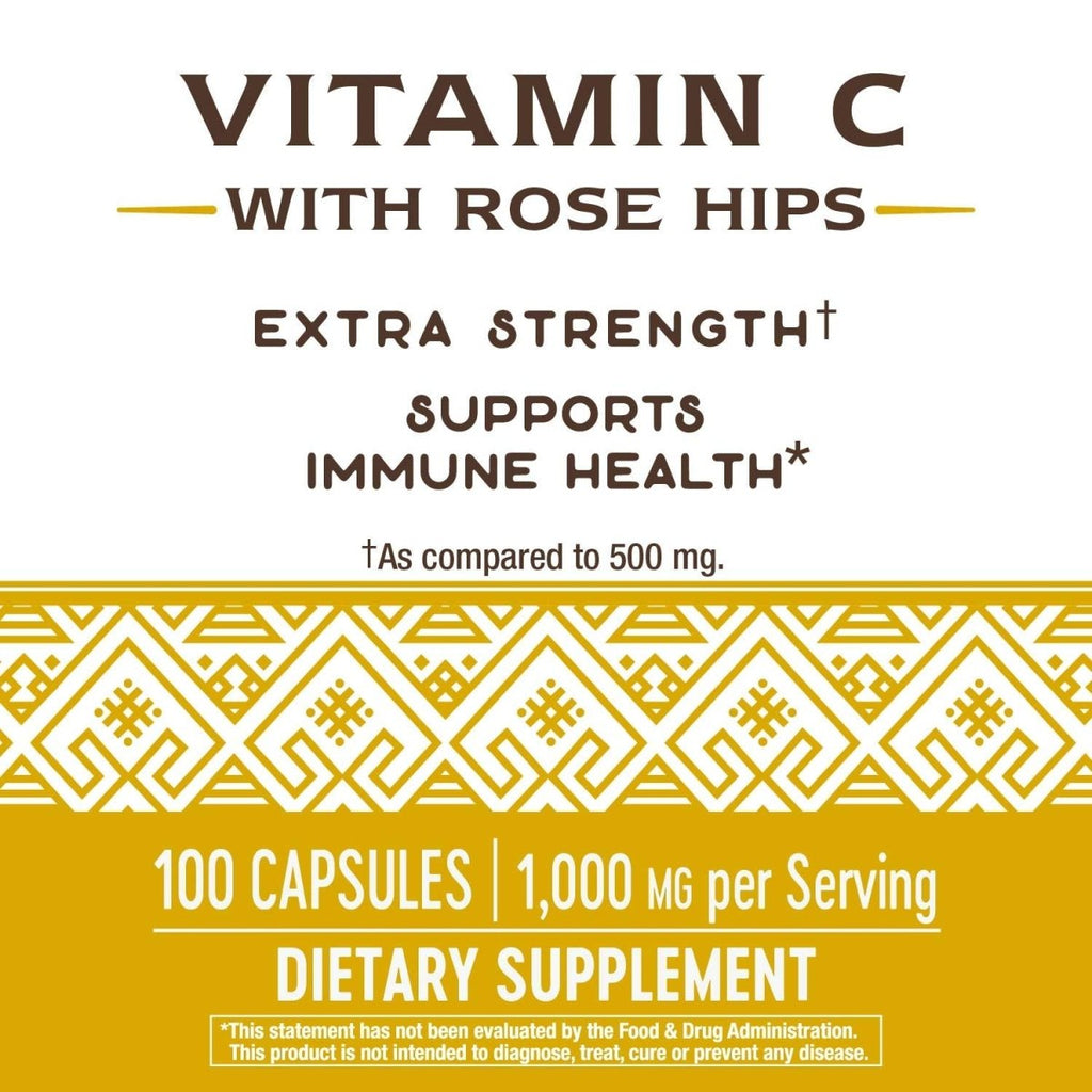 Nature's Way Vitamin C with Rose Hips Extra Strength; 1000 mg per Serving