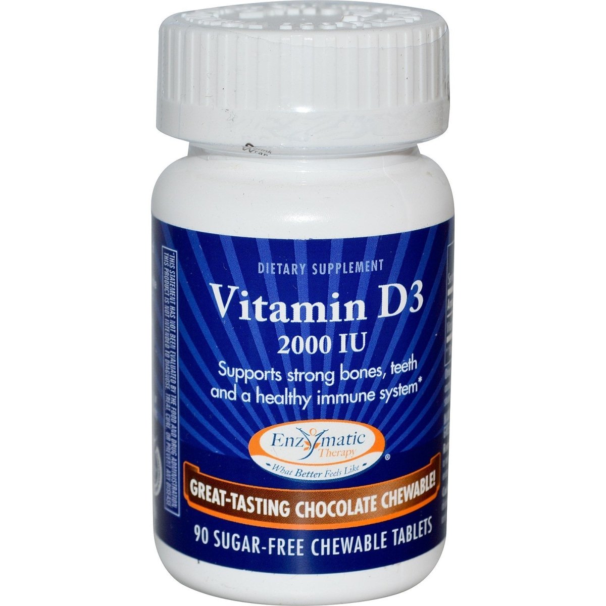 Nature's Way Vitamin D3 Extra Strength 90 Chewable Tablets