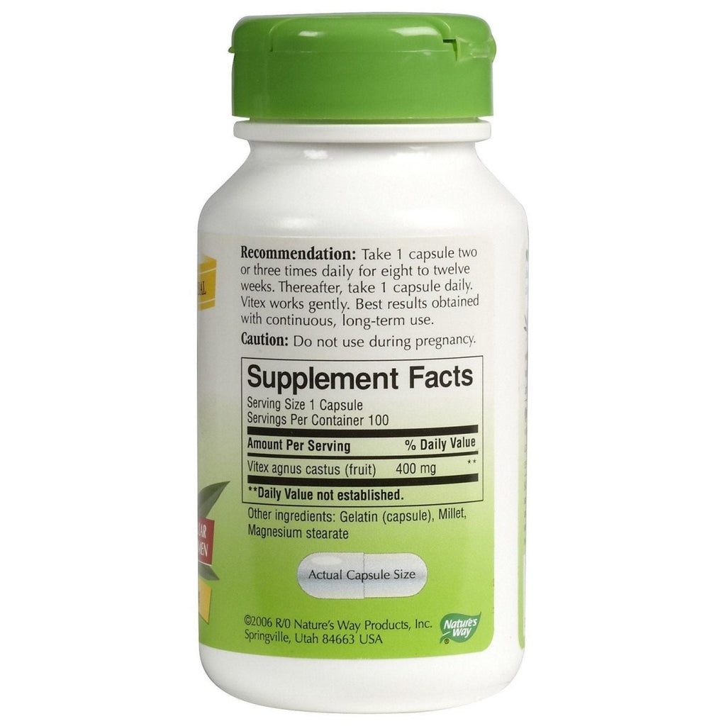 Nature's Way Vitex (Chaste Tree) Caps, 100 ct