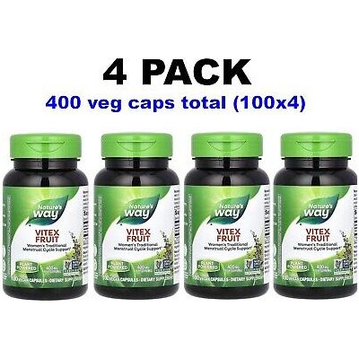 Nature's Way Vitex Fruit 100 Vcaps - 4 Pack
