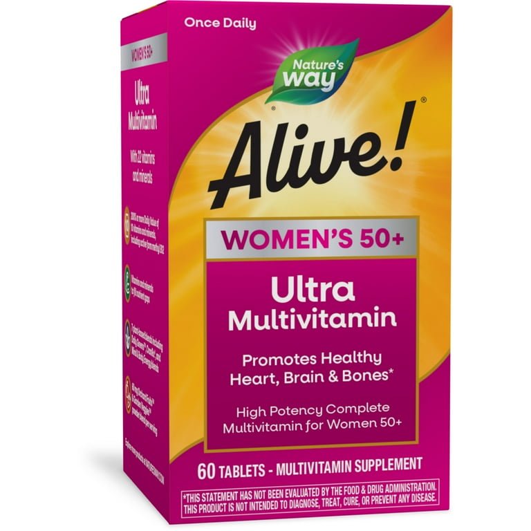 Nature's Way Way Alive! Women’s 50+ Ultra Potency Complete Multivitamin 150 Tablets