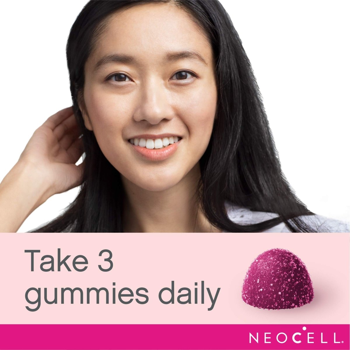 NeoCell Beauty Shield Collagen Gummies with Astaxanthin and Vitamin C For Skin Health, Blackberry Lemon, Gummies, 60 Count, 1 Bottle