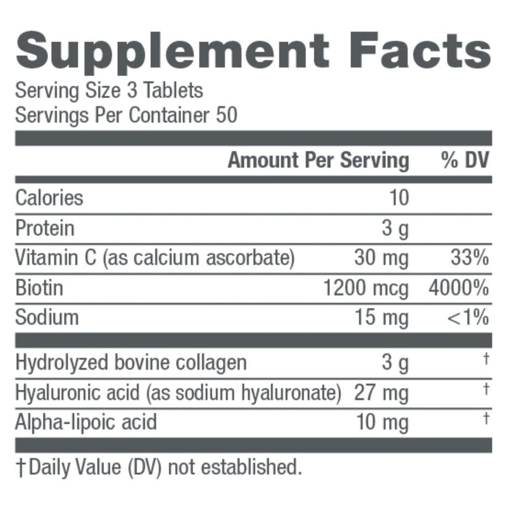 NeoCell Collagen Beauty Builder With Hyaluronic Acid and Biotin, Skin, Hair and Nails Supplement, Includes Antioxidants, Tablet, 150 Count, 1 Bottle