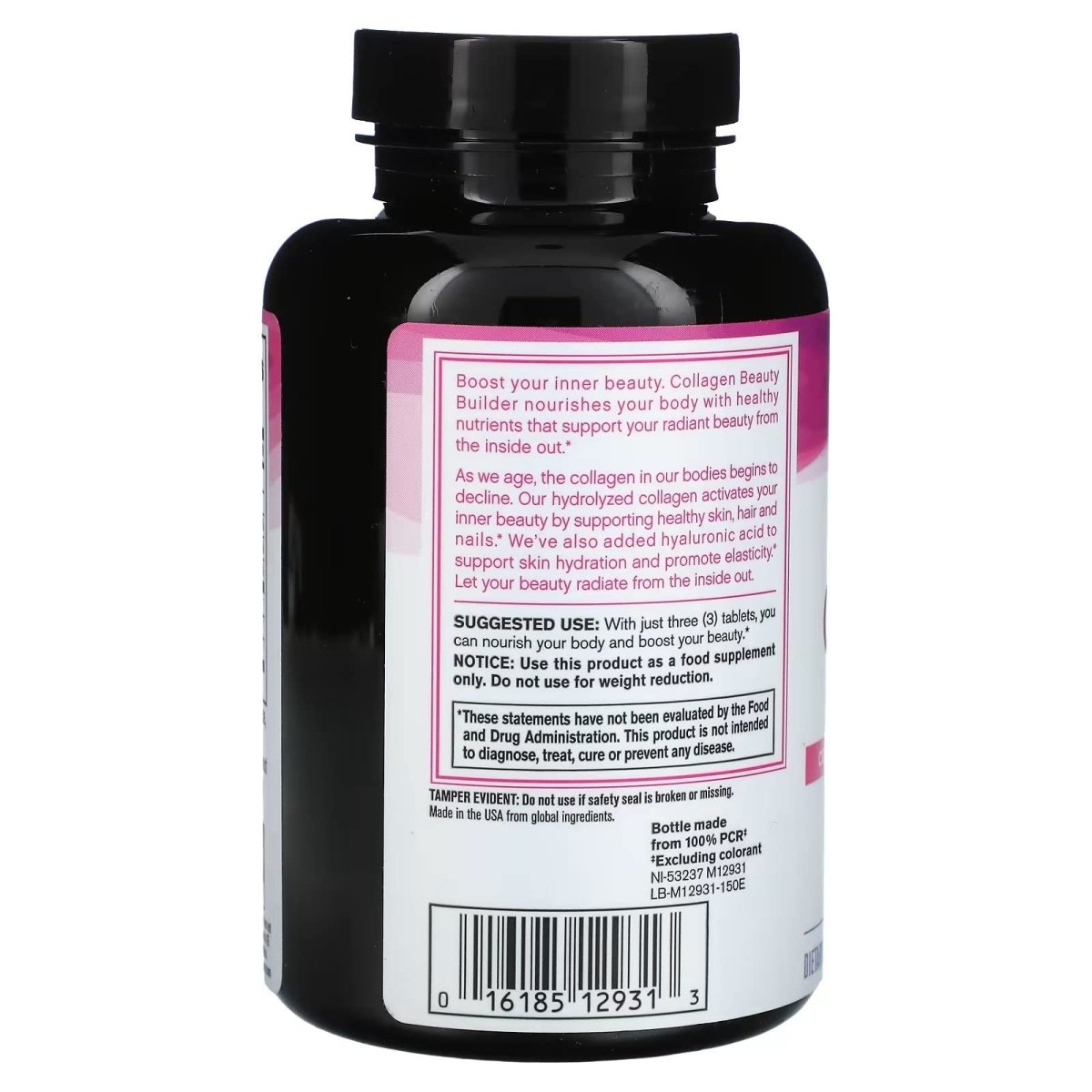 NeoCell Collagen Beauty Builder With Hyaluronic Acid and Biotin, Skin, Hair and Nails Supplement, Includes Antioxidants, Tablet, 150 Count, 1 Bottle