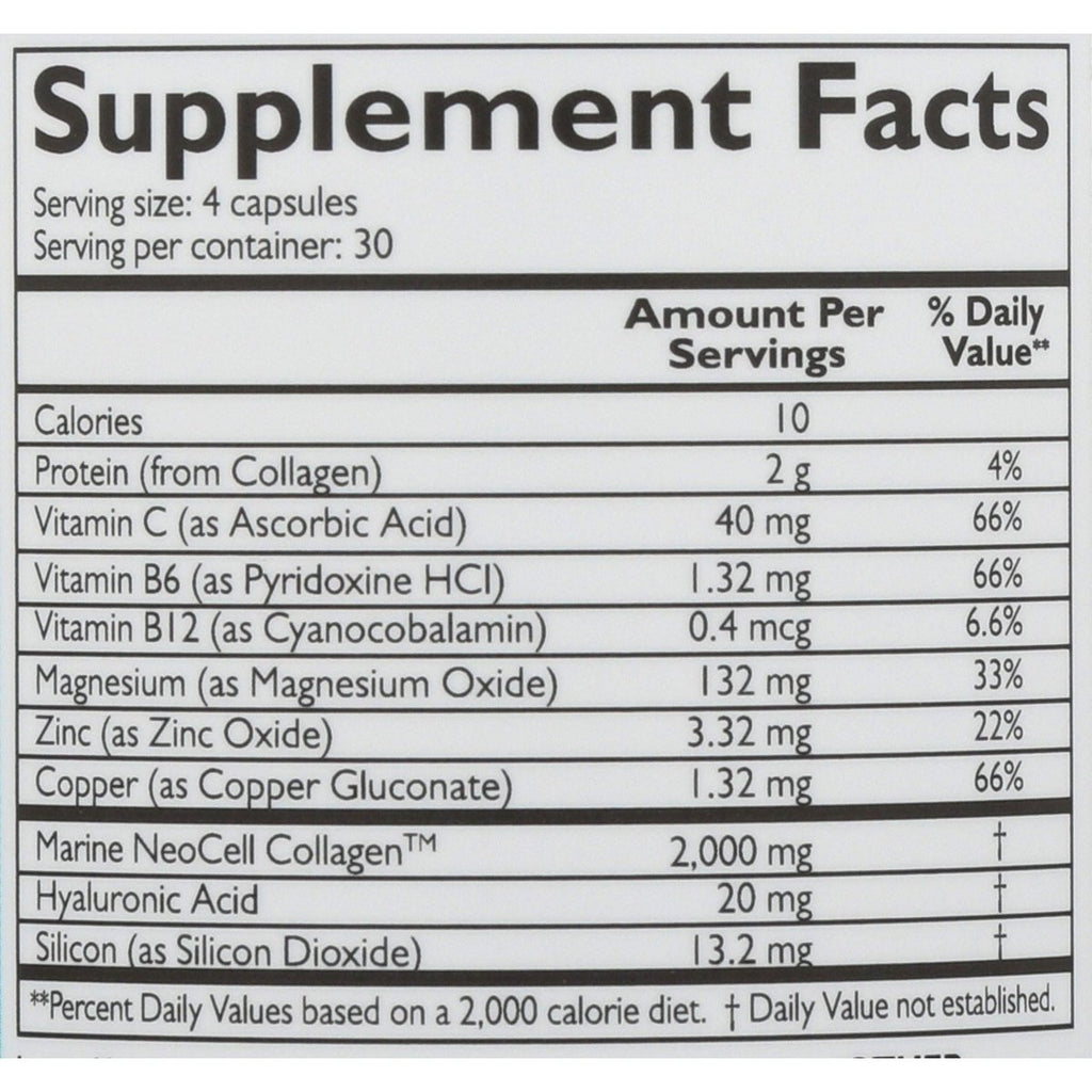 Neocell Fish Collagen Plus - 120 Capsules for Skin and Joint Support