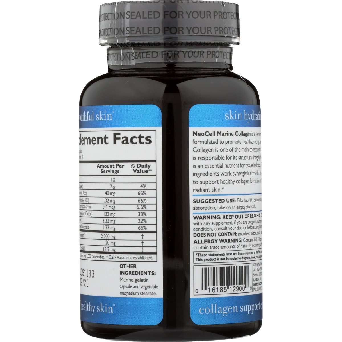 Neocell Fish Collagen Plus - 120 Capsules for Skin and Joint Support