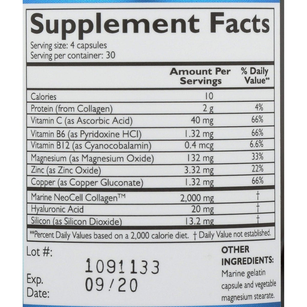 Neocell Fish Collagen Plus - 120 Capsules for Skin and Joint Support