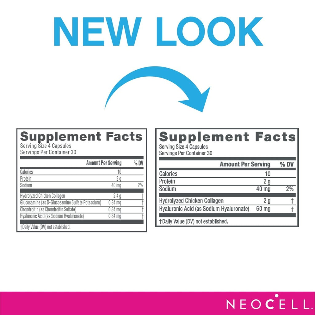 NeoCell Joint Complex with Collagen Type 2 and Hyaluronic Acid - 120 Capsules