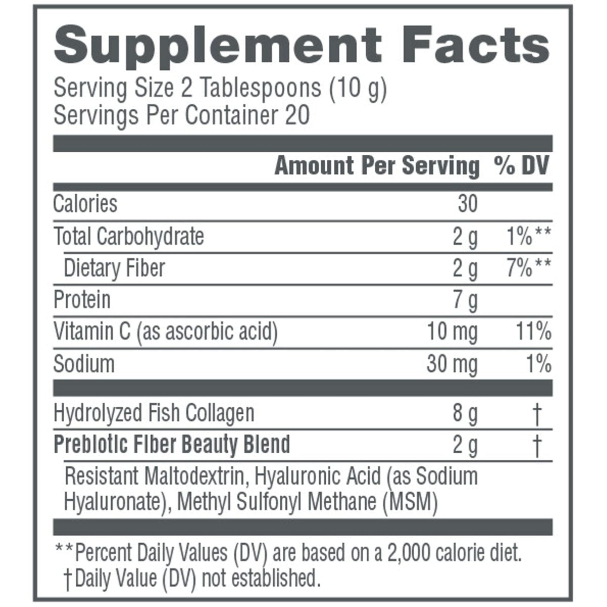 NeoCell Marine Collagen with Beauty Blend; for Skin Hydration; Healthy Hair, Nails and Joint Support; Keto Certified, Gluten Free; Unflavored Powder, 7 Ounces, 20 Servings*