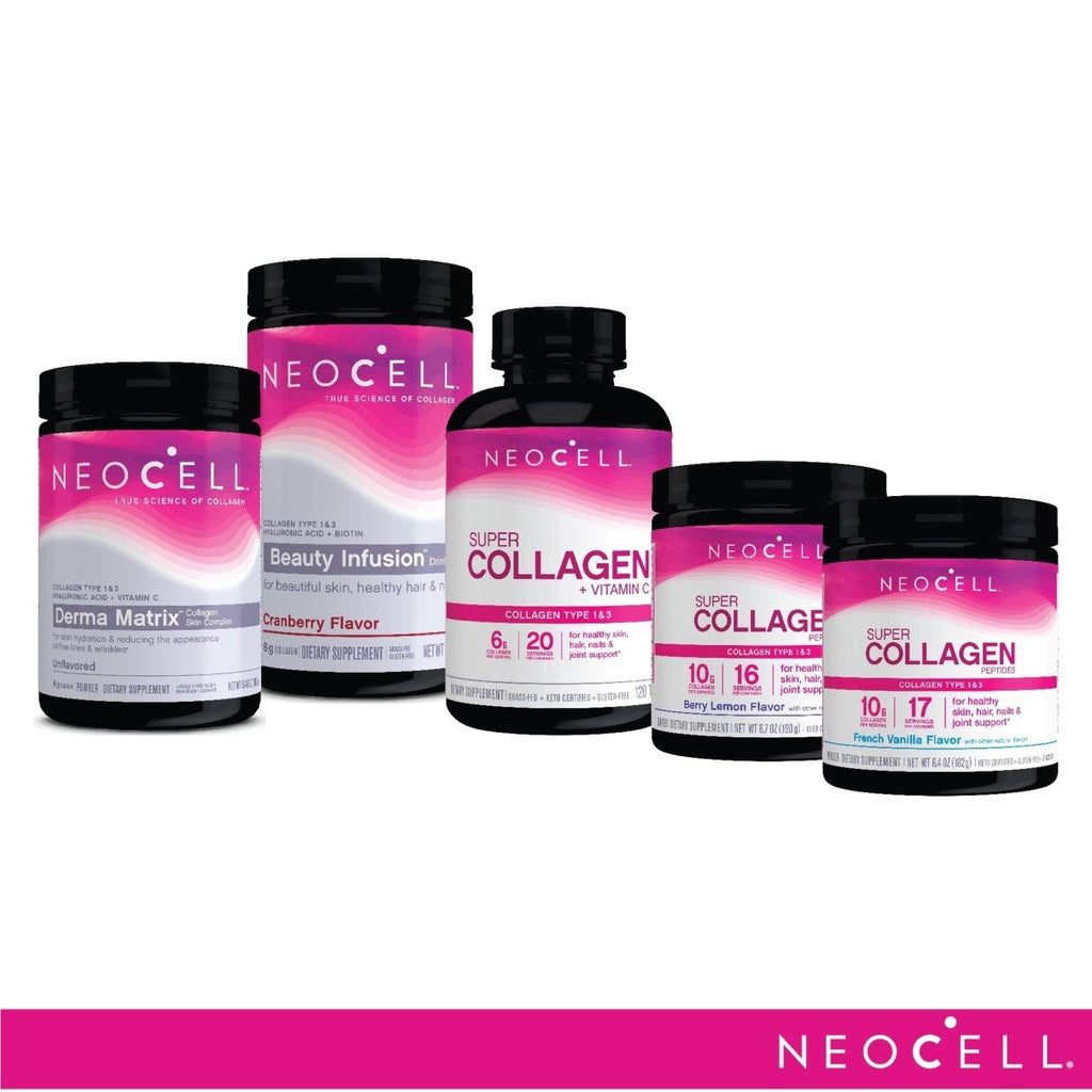 NeoCell Super Collagen With Vitamin C and Biotin, Skin, Hair and Nails Supplement, Includes Antioxidants, Tablet, 180 Count, 1 Bottle