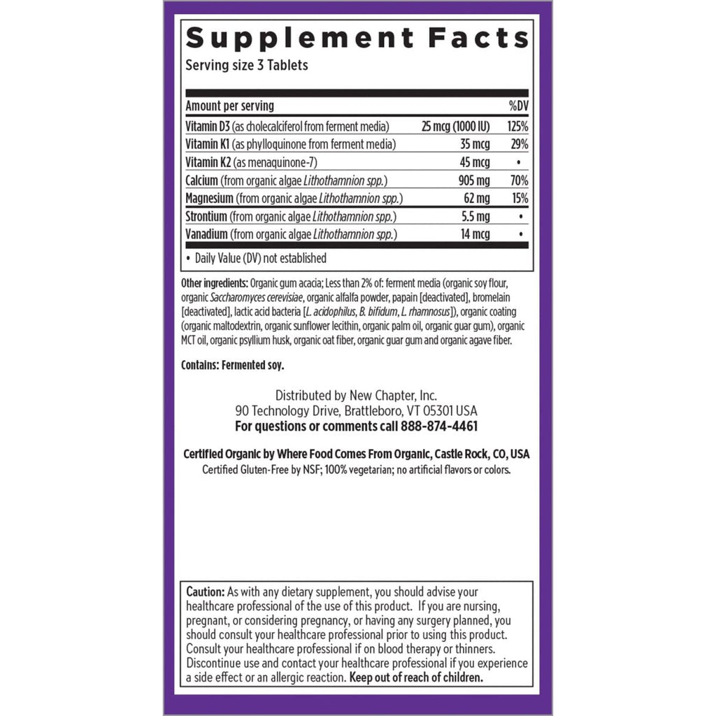 New Chapter Bone Strength Take Care 180 Slim Tablets