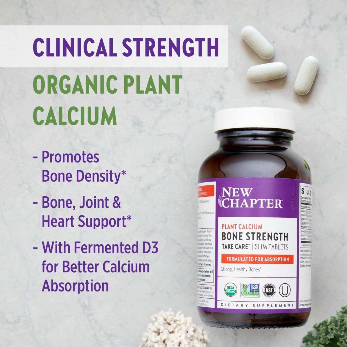 New Chapter Bone Strength Take Care 90 Slim Tablets