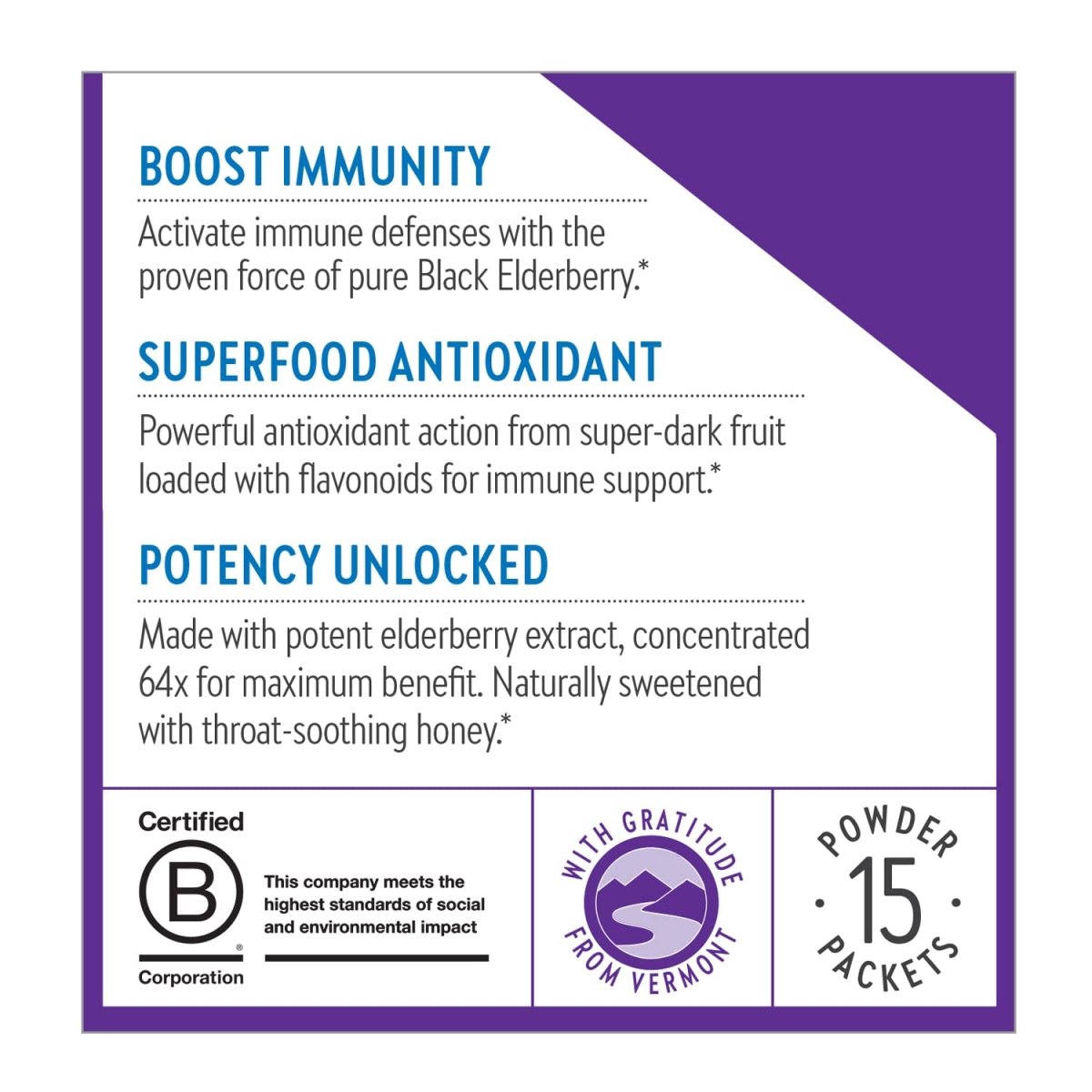 New Chapter Elderberry Powder On The Go Sticks 12 Packets