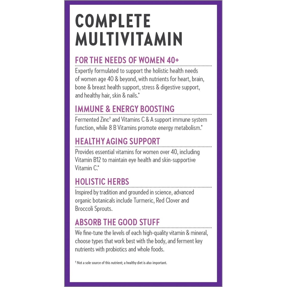 New Chapter - One Daily Every Woman's Multivitamin 40+ - 96 Vegetarian Tablets
