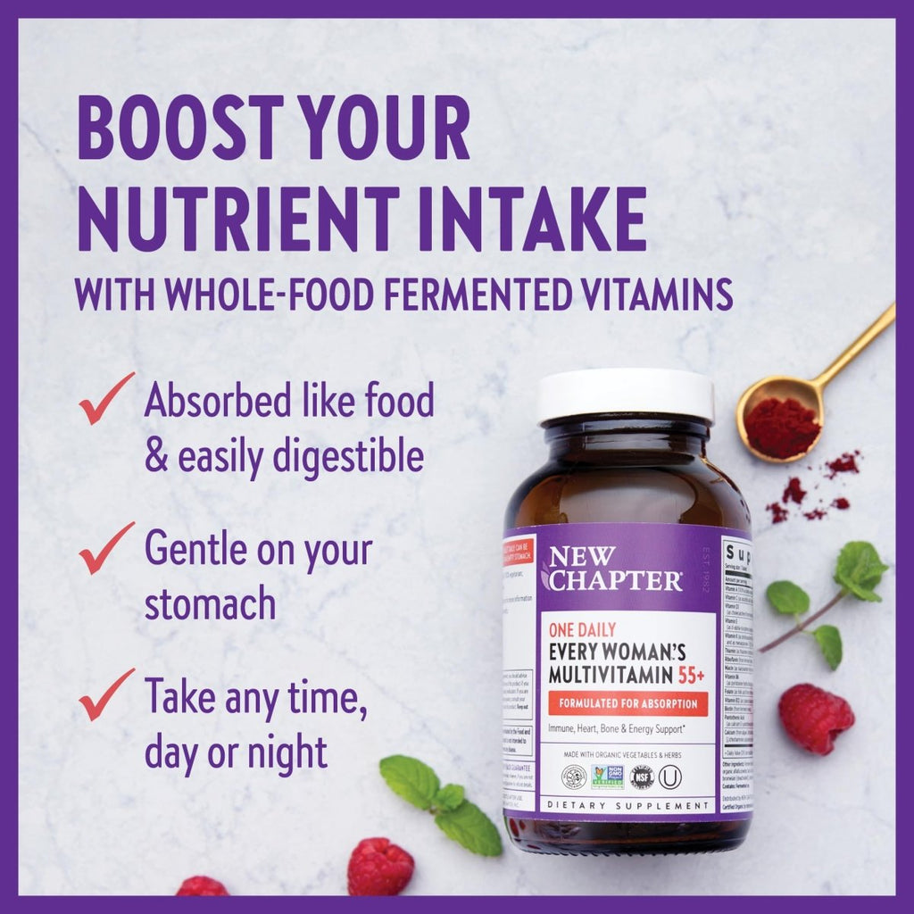 New Chapter One Daily Every Woman's Multivitamin 55+ - 48 Tablets