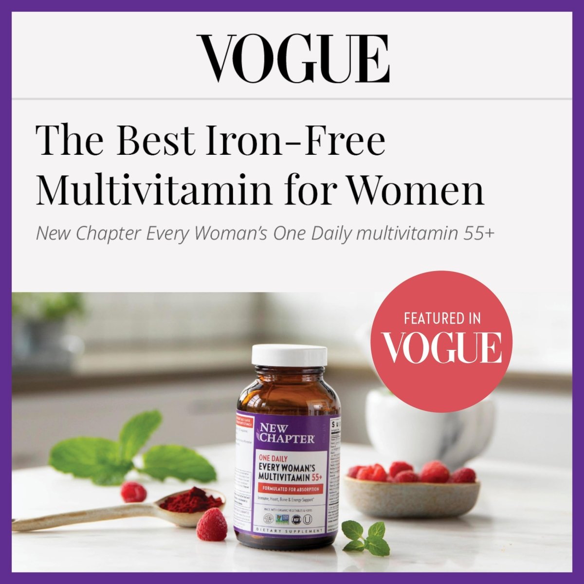 New Chapter One Daily Every Woman's Multivitamin 55+ - 48 Tablets