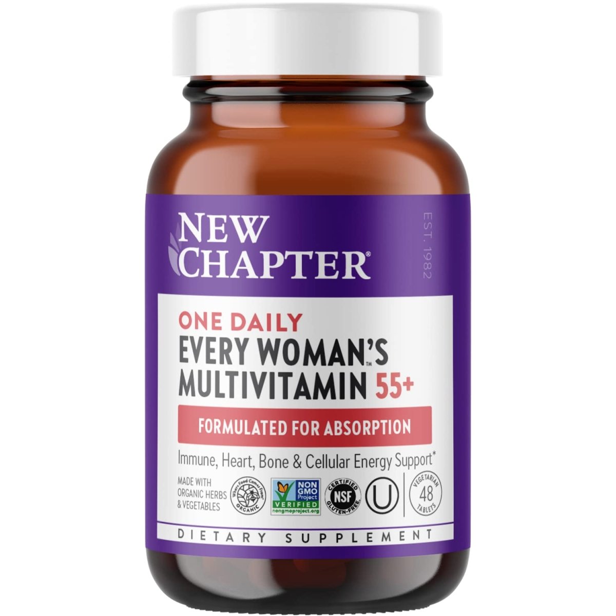 New Chapter One Daily Every Woman's Multivitamin 55+ - 48 Tablets