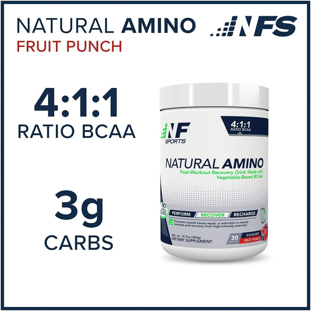 NF Sports - Natural Amino Post-Workout Recovery Drink Fruit Punch - 12.7 oz.