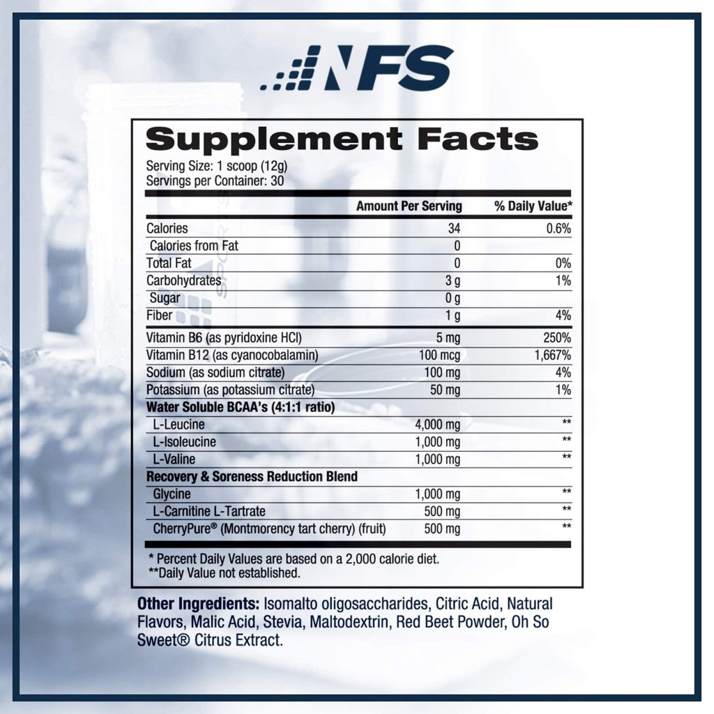 NF Sports - Natural Amino Post-Workout Recovery Drink Fruit Punch - 12.7 oz.