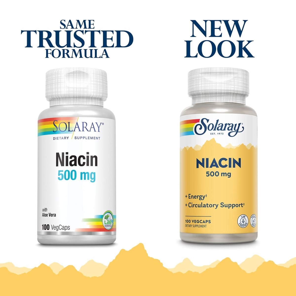 Niacin 500mg Solaray 100 VegCaps