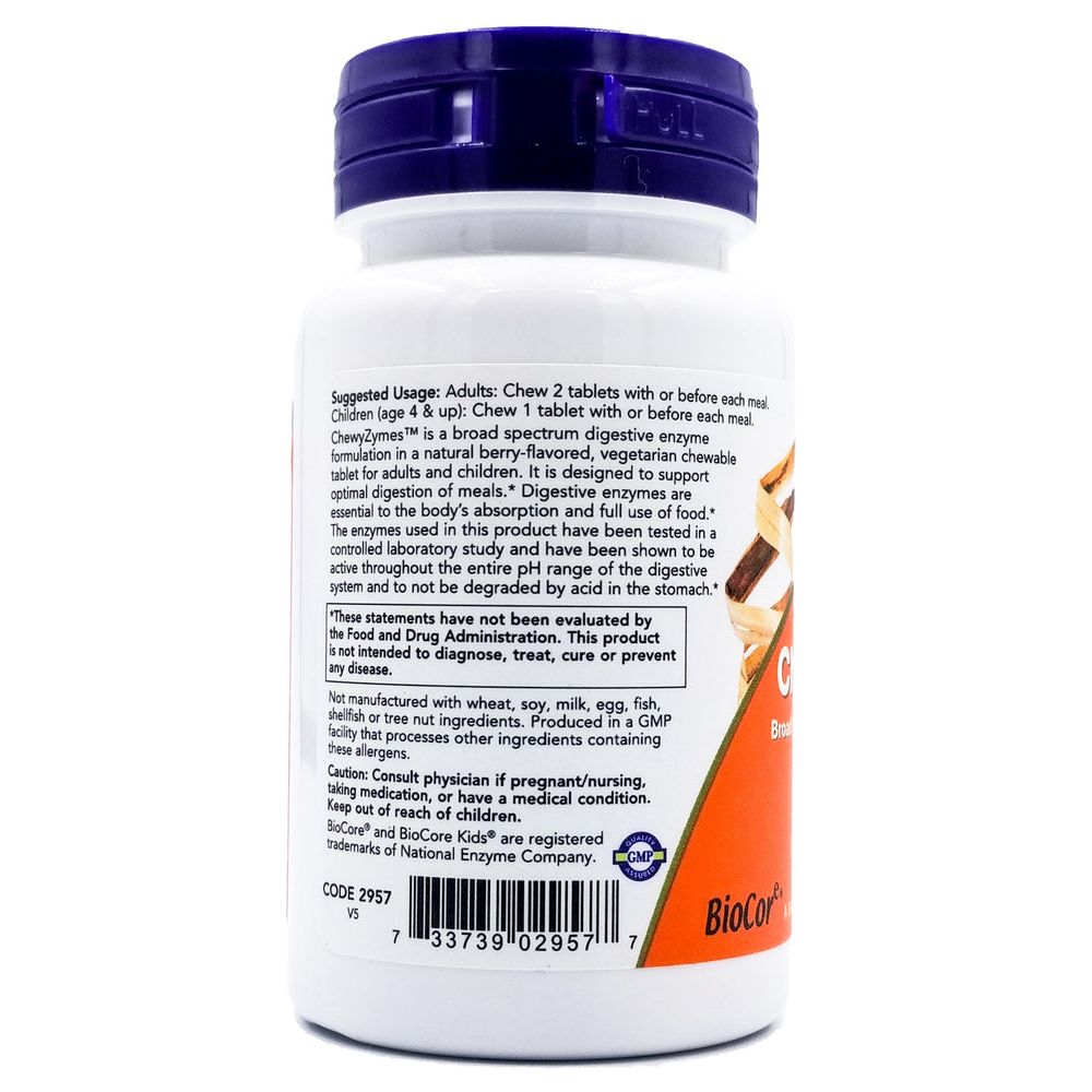 Now Foods ChewyZymes 90 Chewables - 2957