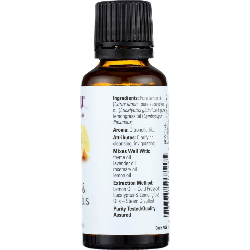 Now Essential Oils Lemon & Eucalyptus Oil Blend 1oz - 7729
