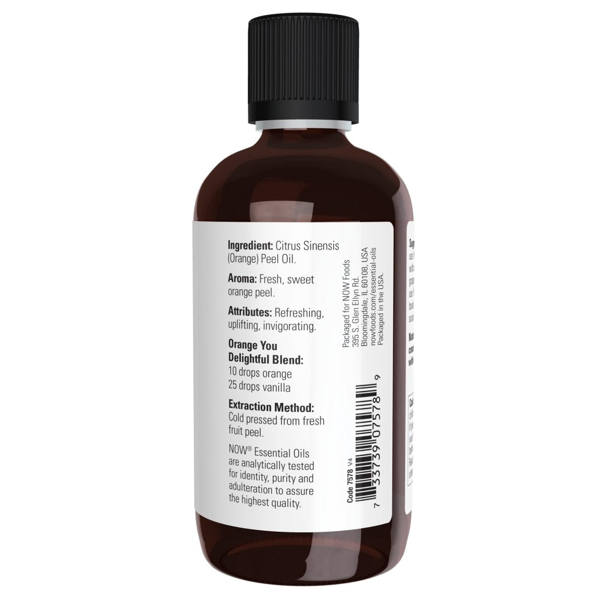 Now Essential Oils Orange Oil 4oz - 7578