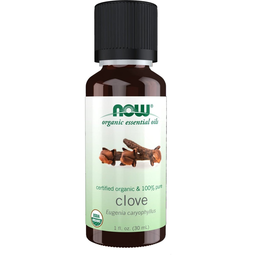 NOW Essential Oils, Organic Clove Oil, Balancing Aromatherapy Scent, Steam Distilled, 100% Pure, Vegan, Child Resistant Cap, 1-Ounce