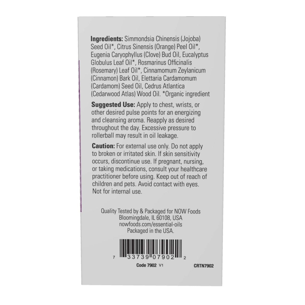 Now Essential Oils Seasonal Defense Essential Oil Blend Roll-On 10ml - 7902