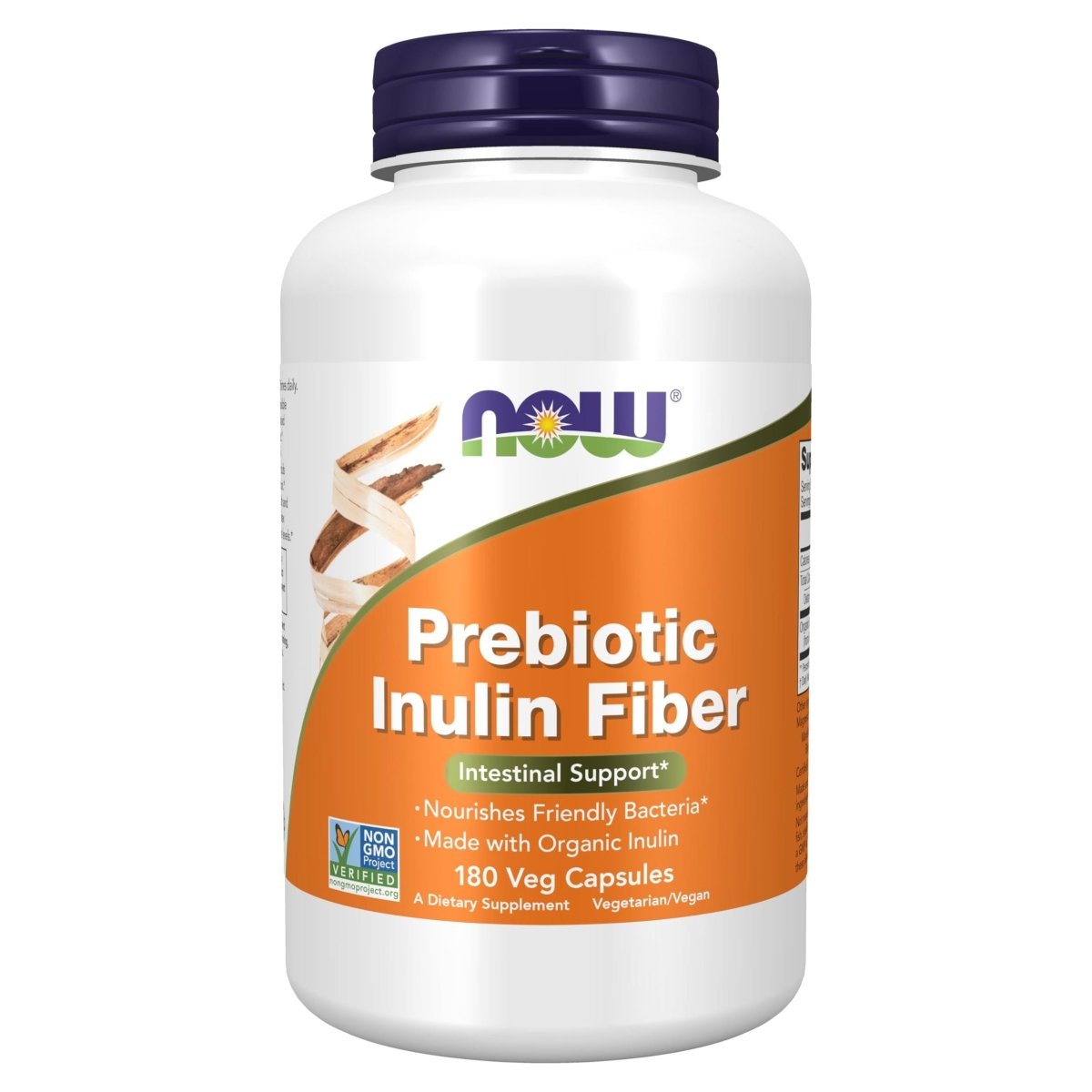 Now Food Prebiotic Inulin Fiber 180 Vcaps