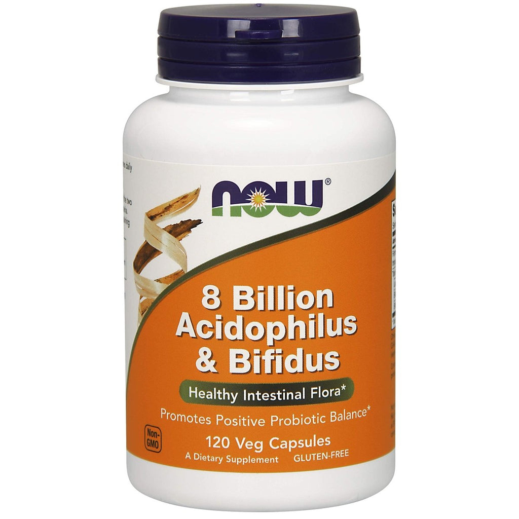 Now Foods 8 Billion Acidophilus & Bifidus 120 Vcaps - 2932