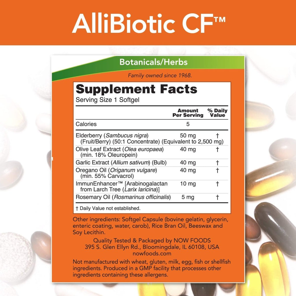 Now Foods Allibiotic CF 60 Softgels - 1811
