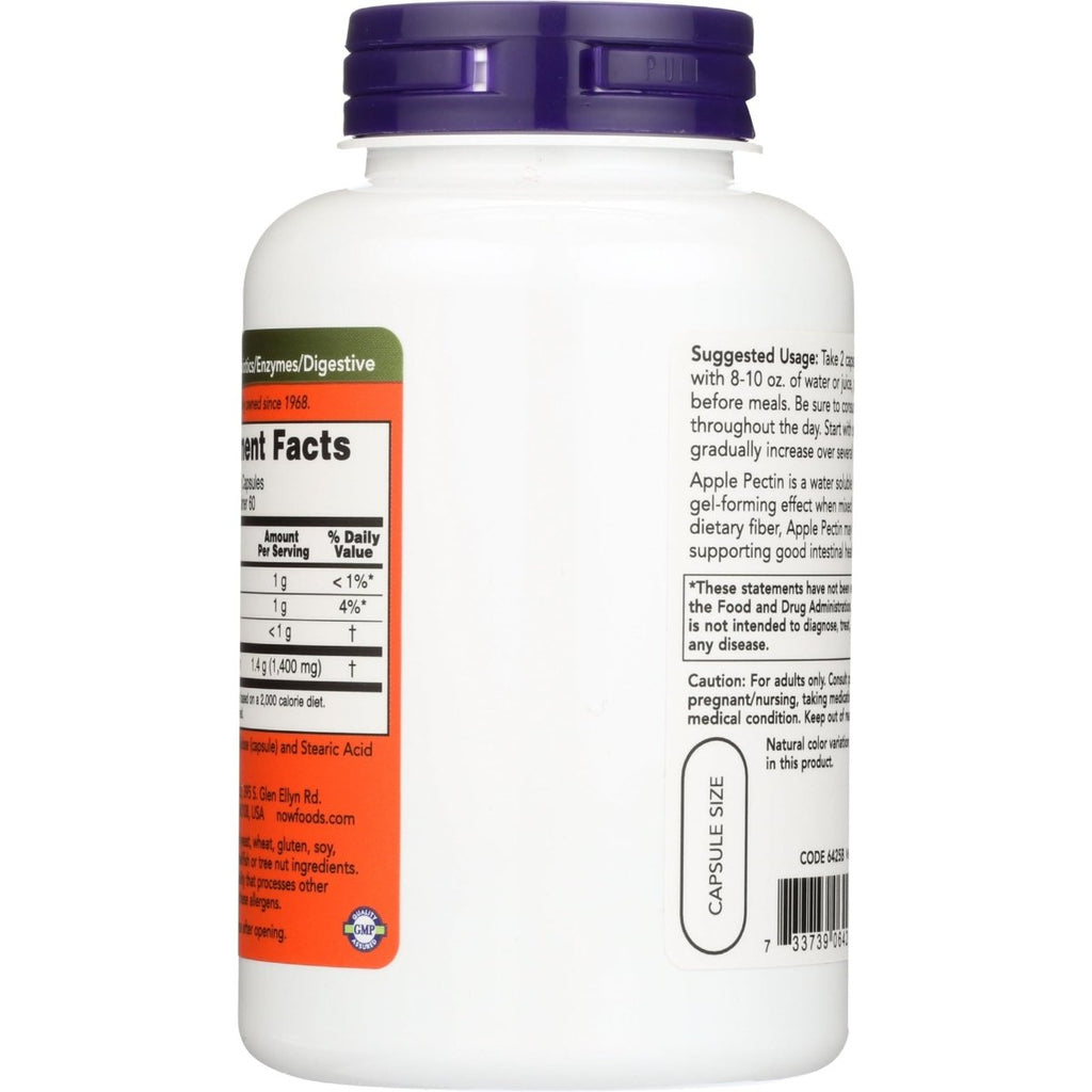 Now Foods Apple Pectin 700 mg 120 Vcaps - 6425