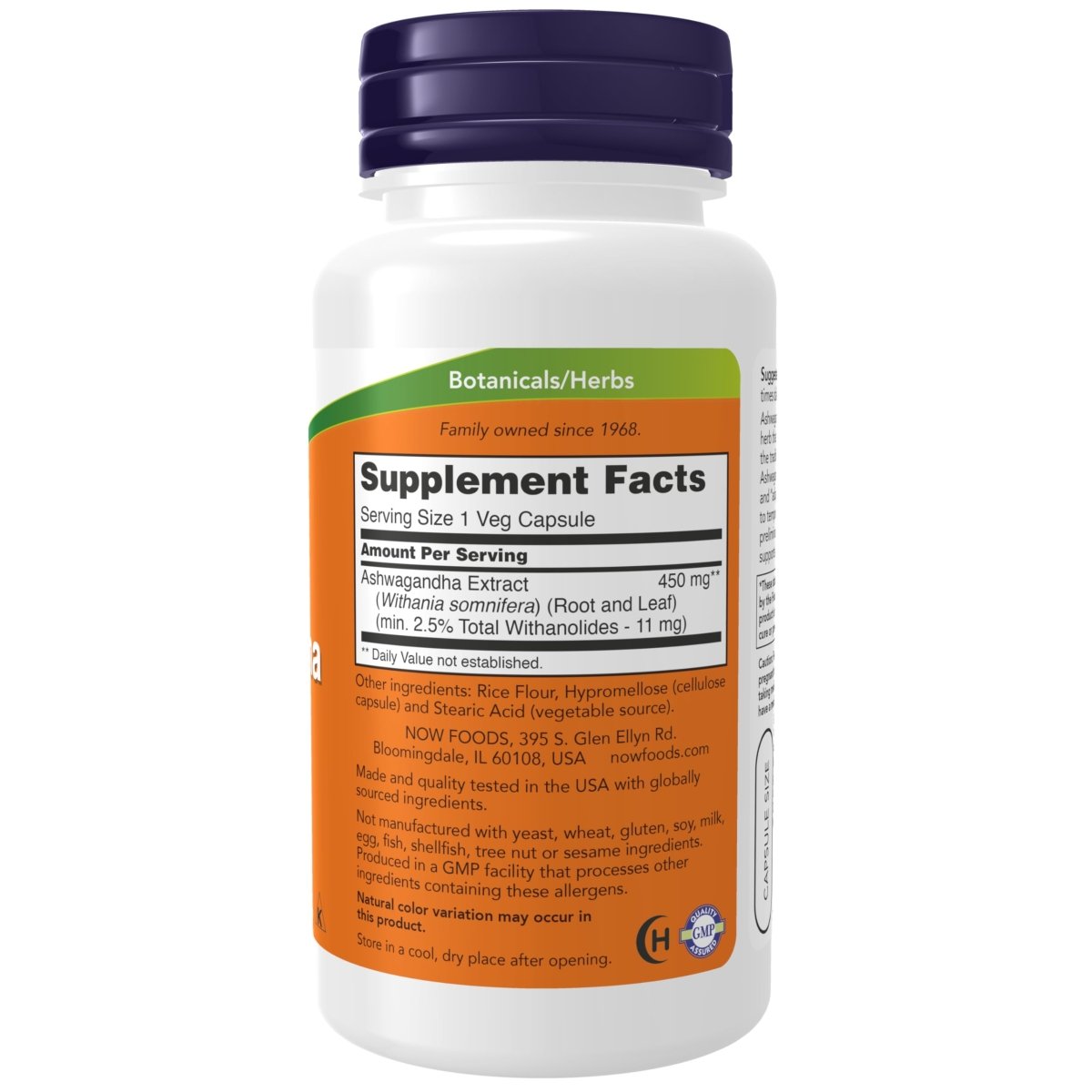 Now Foods Ashwagandha 450 mg 90 Vcaps - 4603