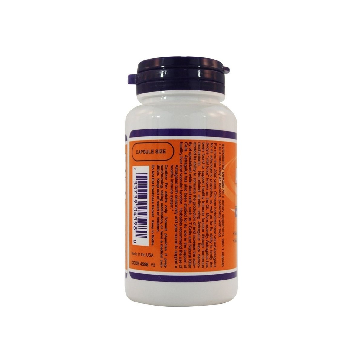 Now Foods Astragalus Extract 500mg 90 Vcaps - 4598
