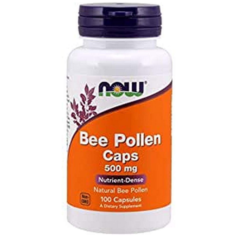 Now Foods Bee Pollen Caps 500mg 100 Capsules - 2520
