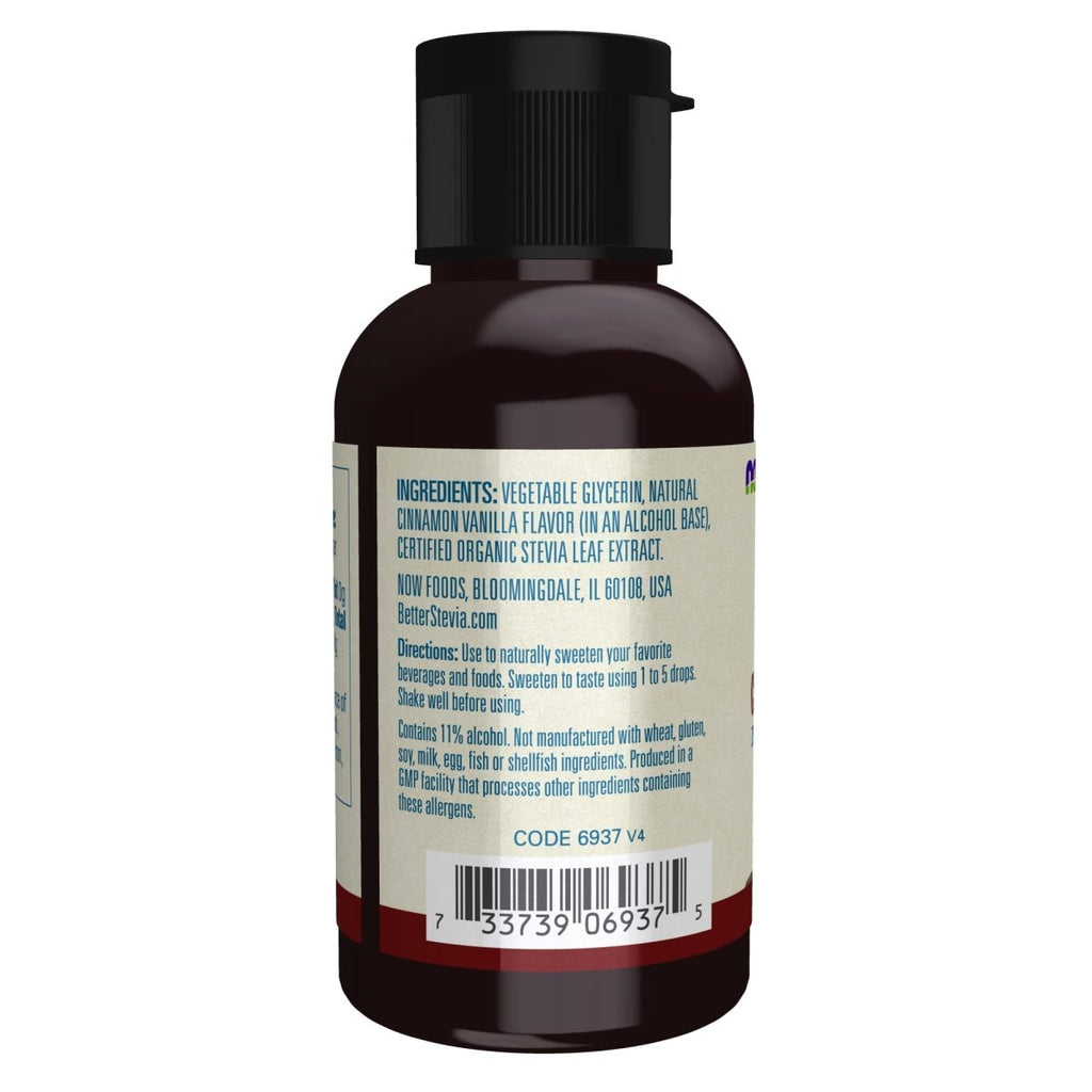 Now Foods BetterStevia Cinnamon Vanilla 2 Oz - 6937