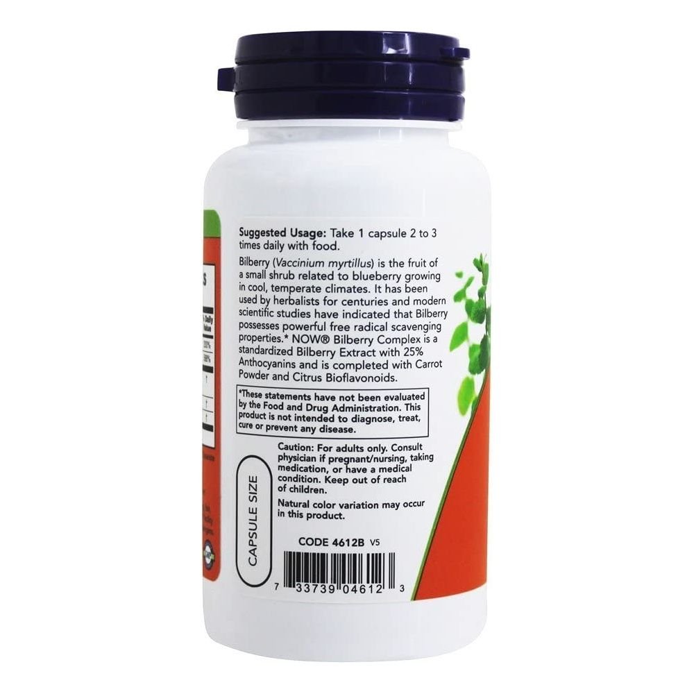 Now Foods Bilberry Complex 100 Vcaps - 4612