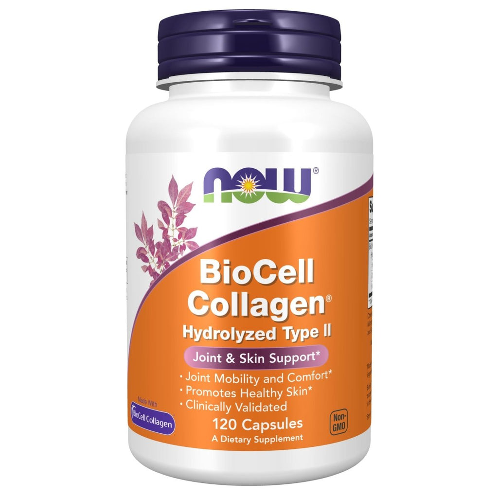 Now Foods BioCell Collagen Hydrolyzed Type II 120 Vcaps - 3008