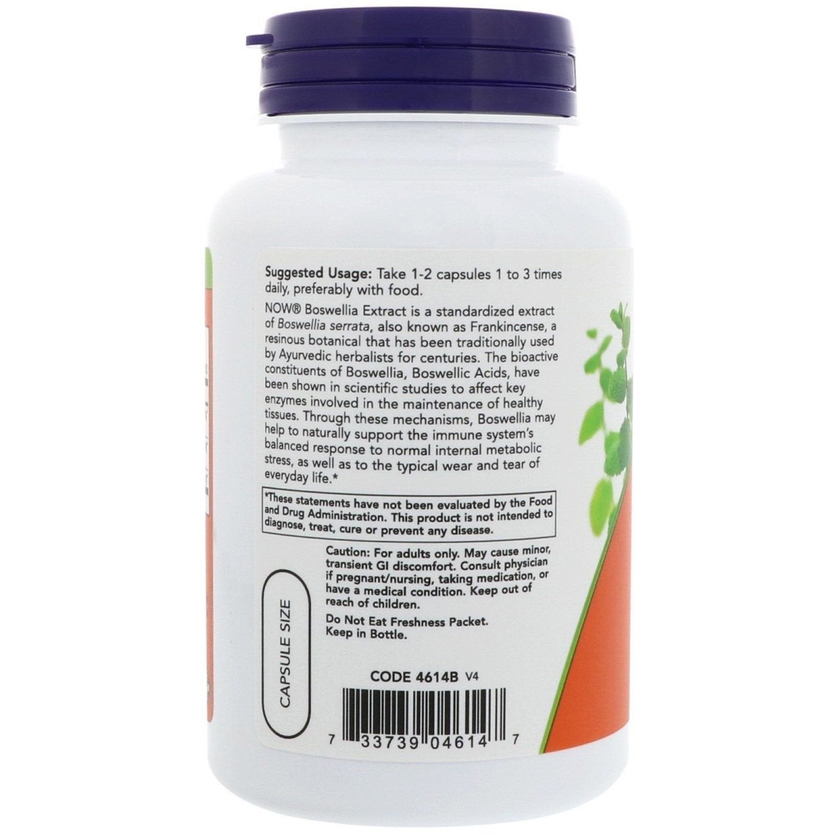 Now Foods, Boswellia Extract, 250 mg, 120 Veg Capsules