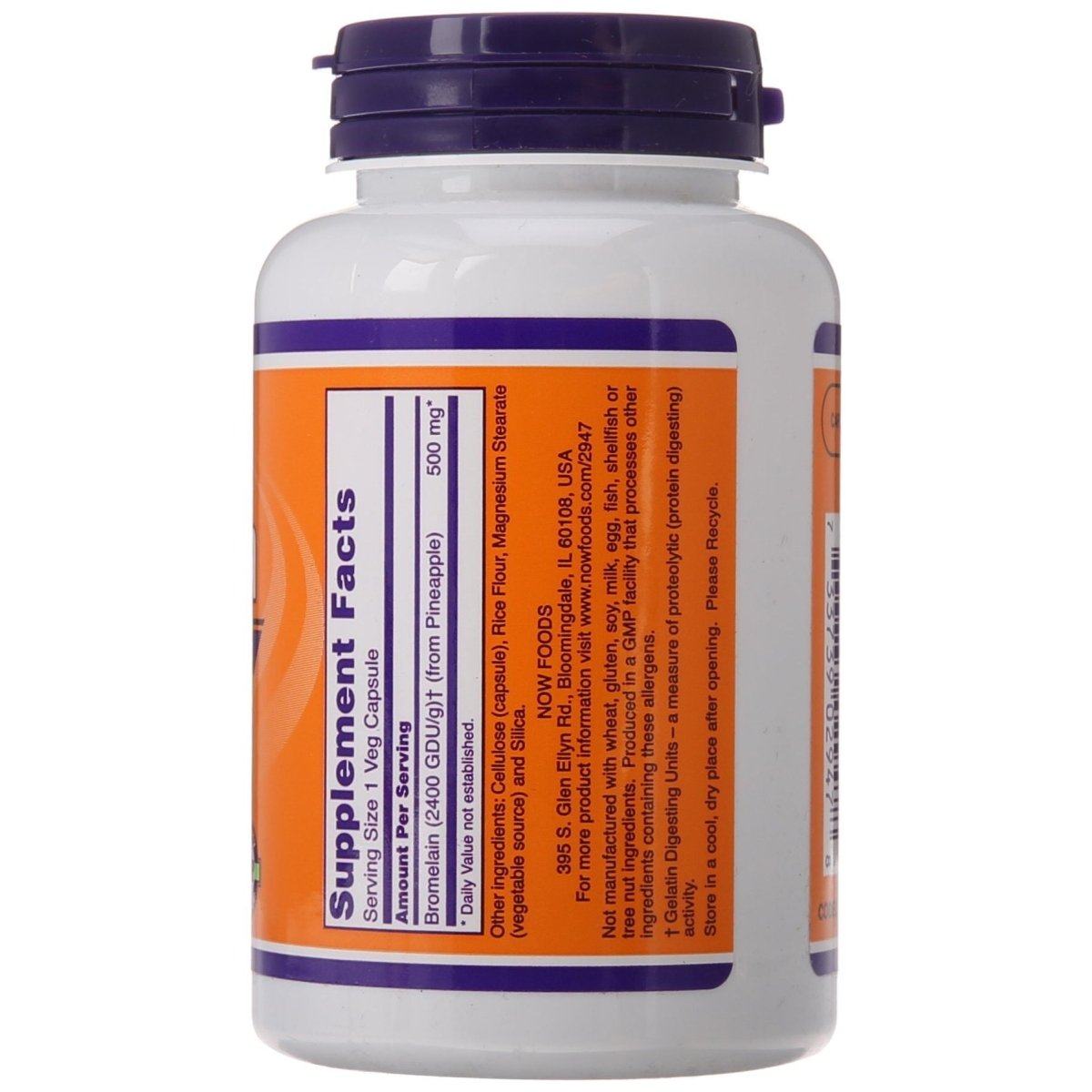 Now Foods Bromelain 500 mg 120 Vcaps - 2947