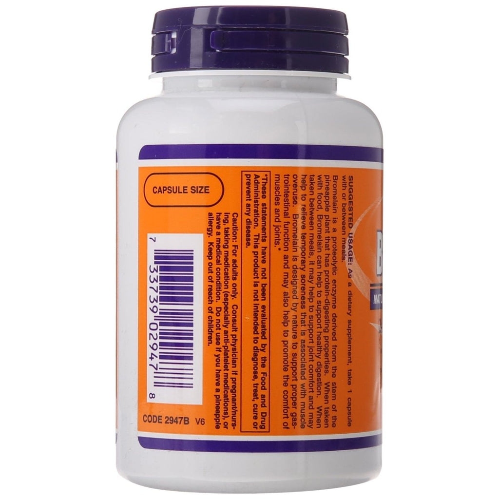 Now Foods Bromelain 500 mg 120 Vcaps - 2947