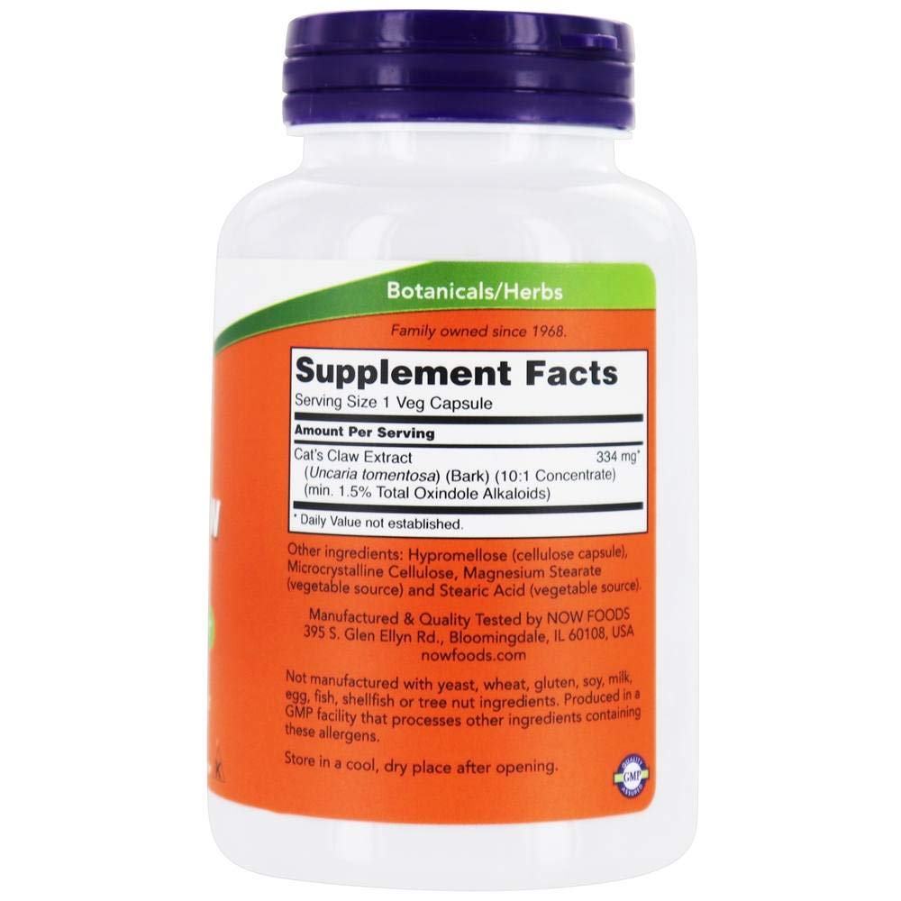 Now Foods Cat's Claw Extract 120 Vcaps - 4628